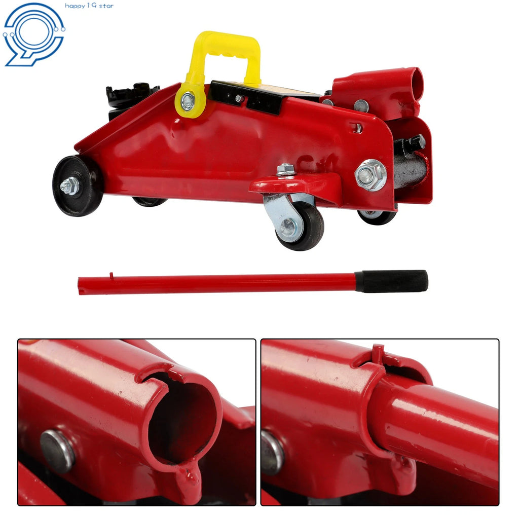 1.5 Ton Hydraulic Floor Jack with Carrying Case for Universal Use