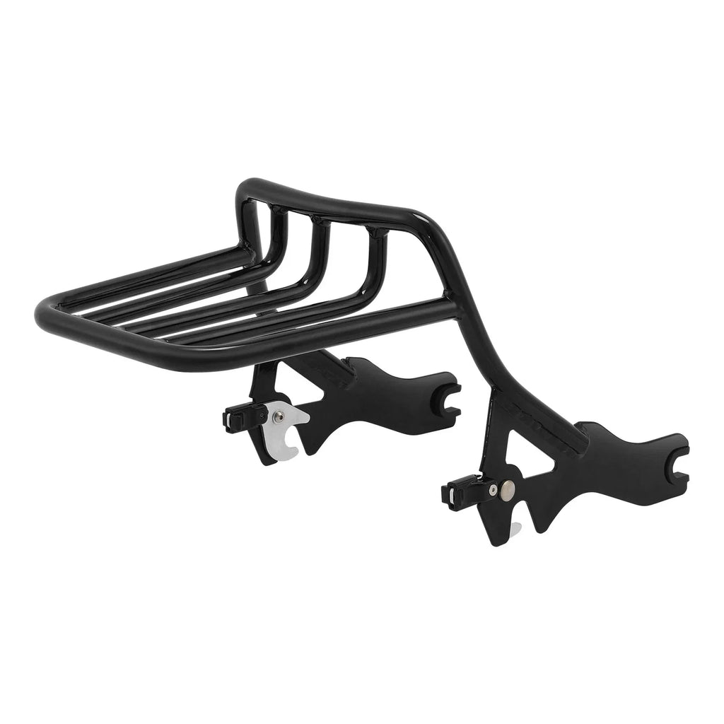 Black Two-Up Luggage Rack for Harley Sport Glide Low Rider FXLRST FLSB (18-25)