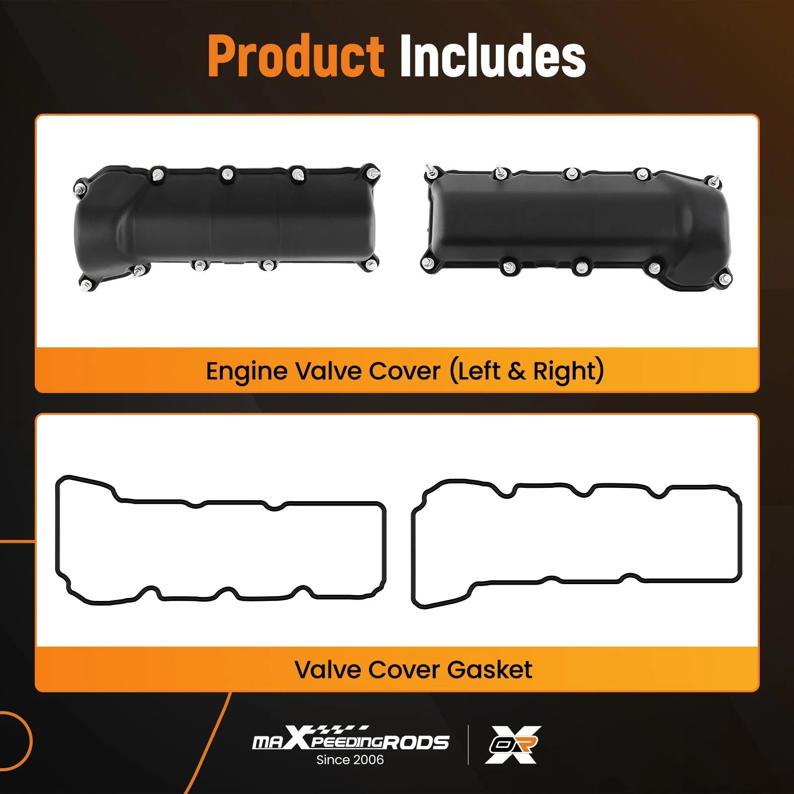 Valve Cover Set with Gaskets for Dodge Dakota Durango Ram 1500 (2004–2010)