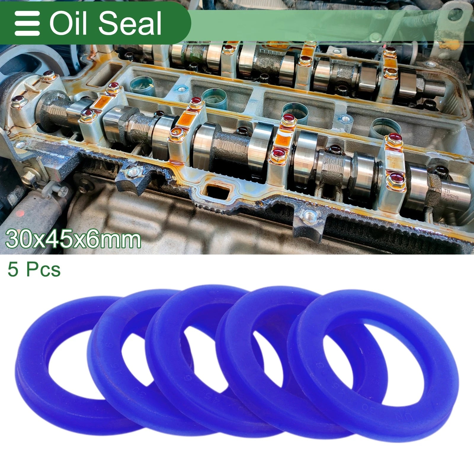 Set of 5 Oil Seal Rotary Shaft Seal 30x45x6mm High Pressure for Various Models