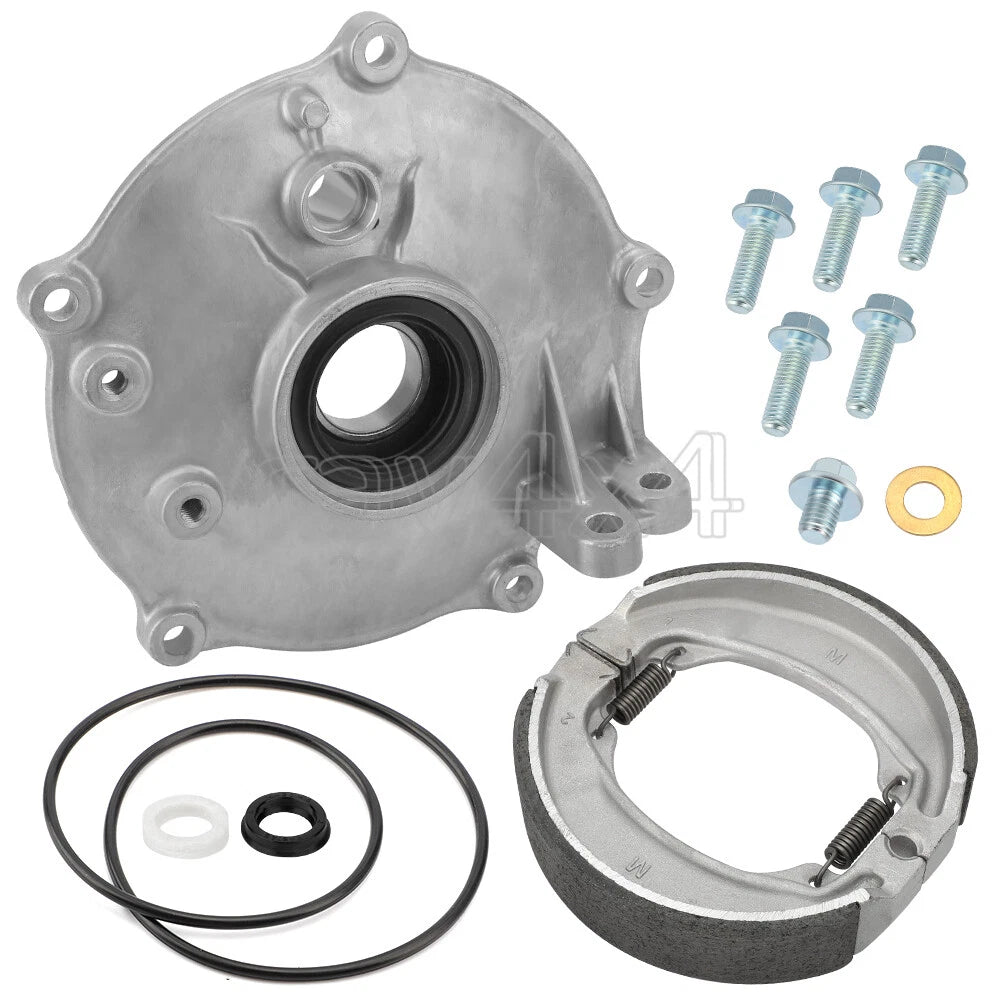 Rear Drum Brake Backing Plate & Shoes Kit for Honda TRX250EX TRX250X (2001–2009)