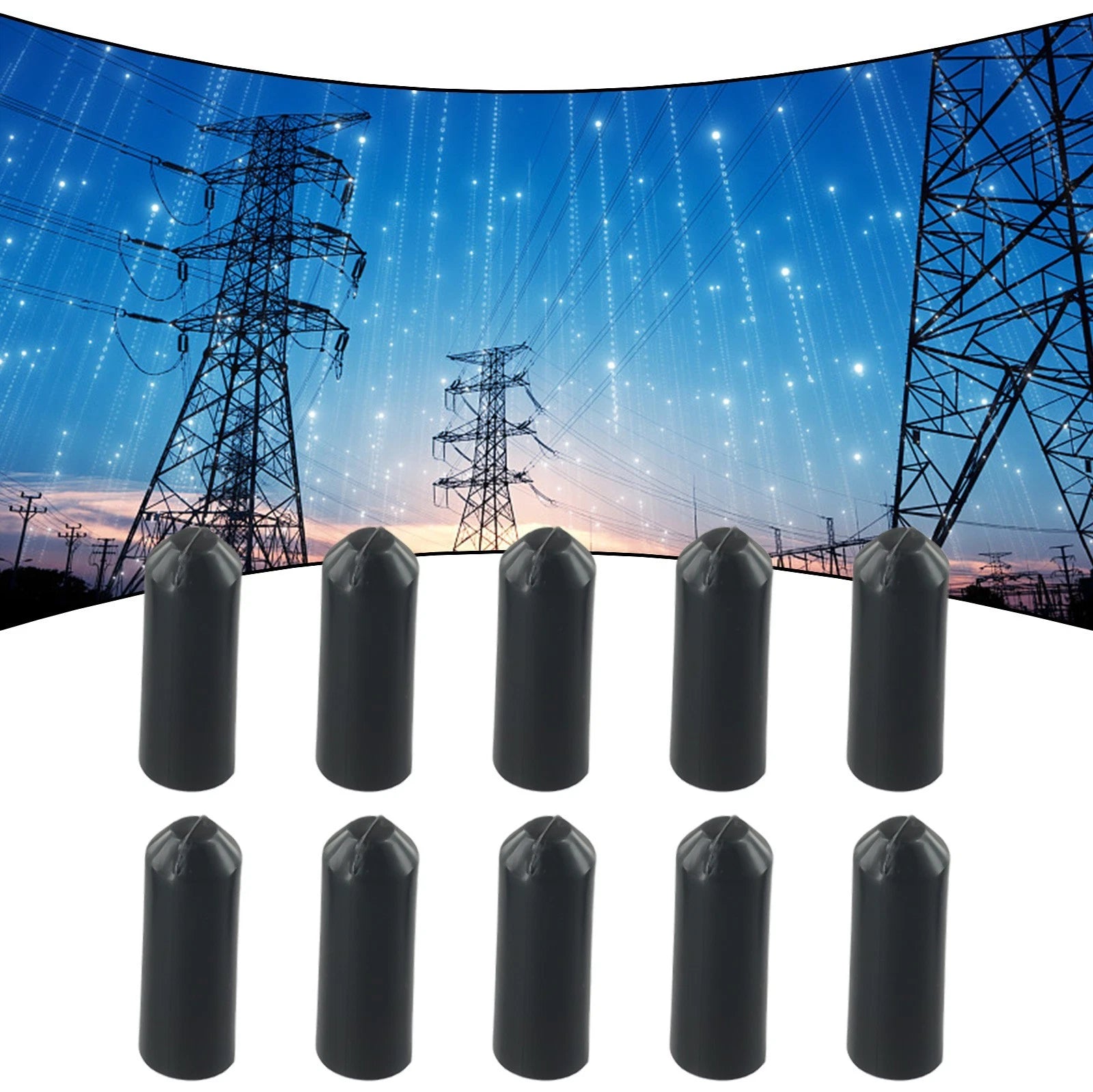 10pcs Heat Shrink Cap for Cables