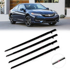 Set of 4 Outer Window Moulding Trim Weatherstrip Seal for Honda Accord