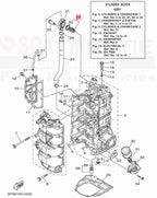 Thermostat for Yamaha F115 HP (2006-Late) 6EK-12411-00-00