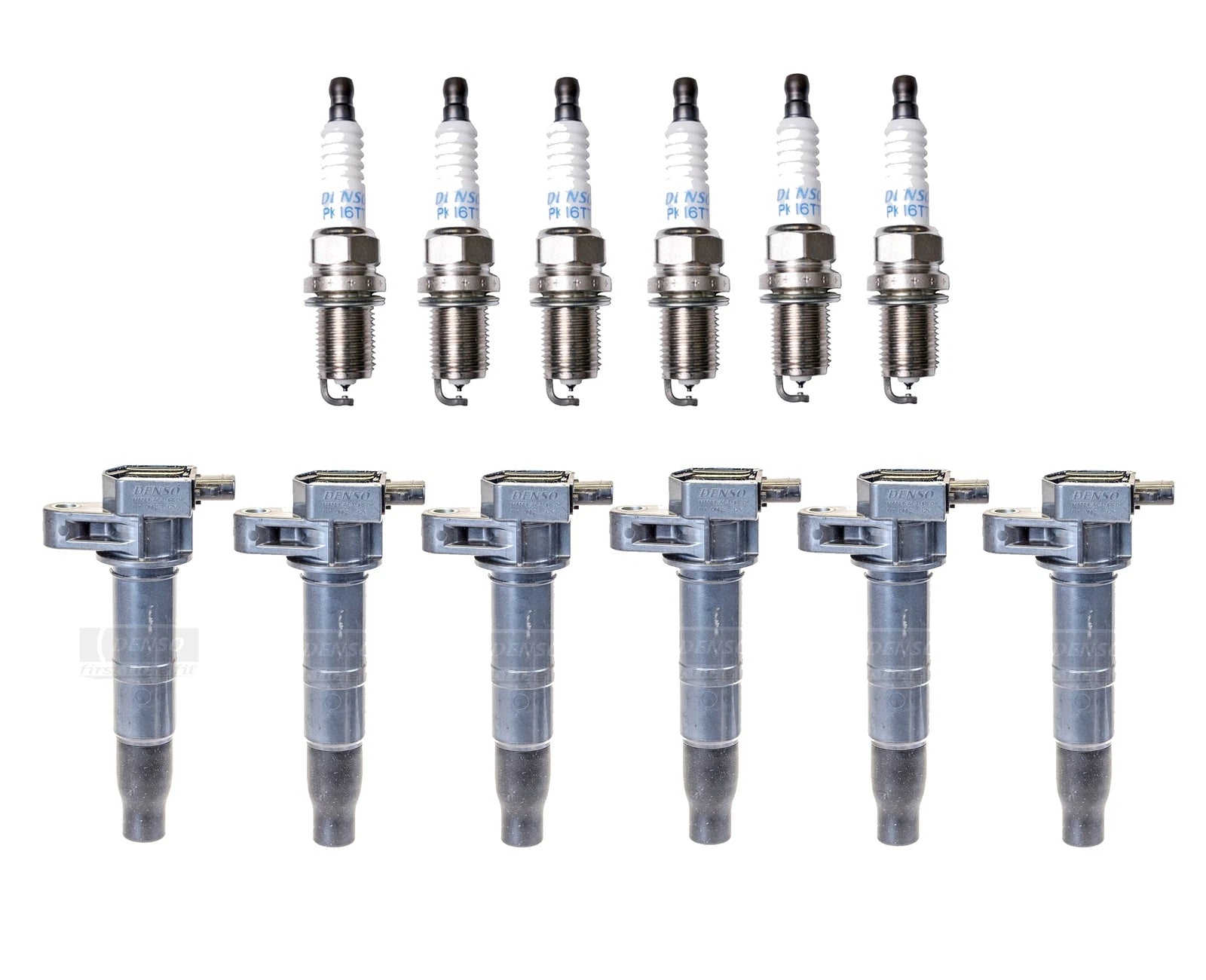 Set of 6 Ignition Coils for Hyundai Kia V6 (Denso)