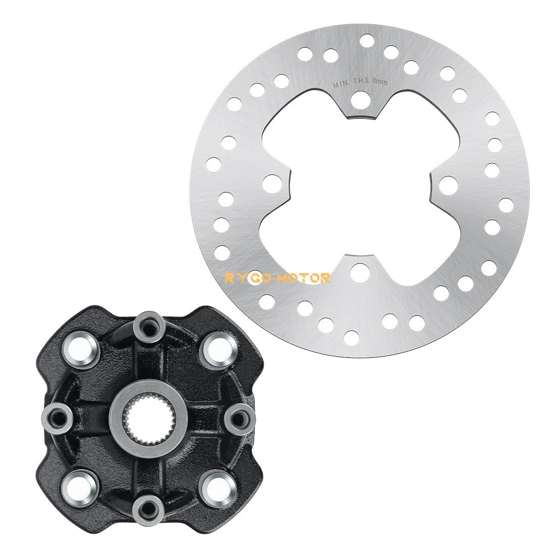 Front Wheel Hubs with Brake Rotor for Honda TRX500 Foreman (2005–2023)