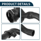 Radiator Hose Coolant Pipe for Audi A3 (2003–2012) 1K0121086N Rubber Black