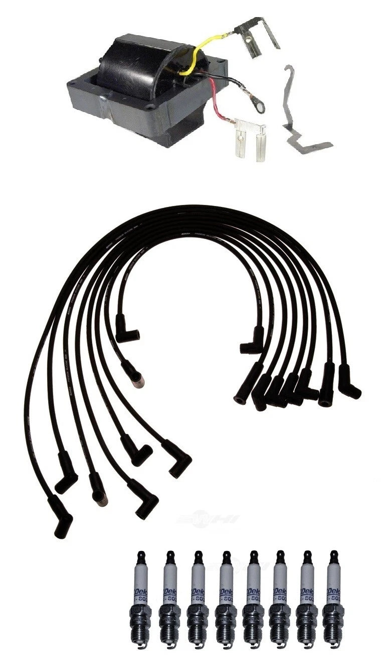 Ignition Wires & Spark Plugs Kit for Chevrolet C10 K10 Jimmy K1500 (1973–1995)