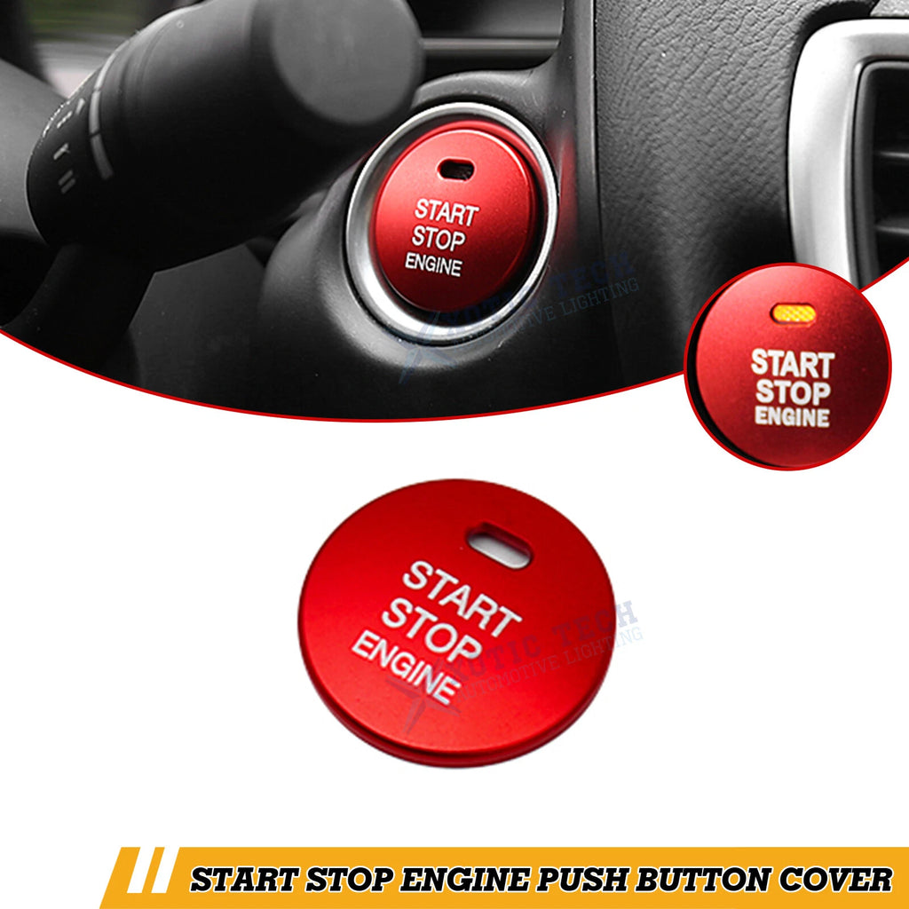 Red Keyless Engine Start Button Cover Decoration for Mazda 3 6 MX-5 CX-5 Miata (2012–2024)