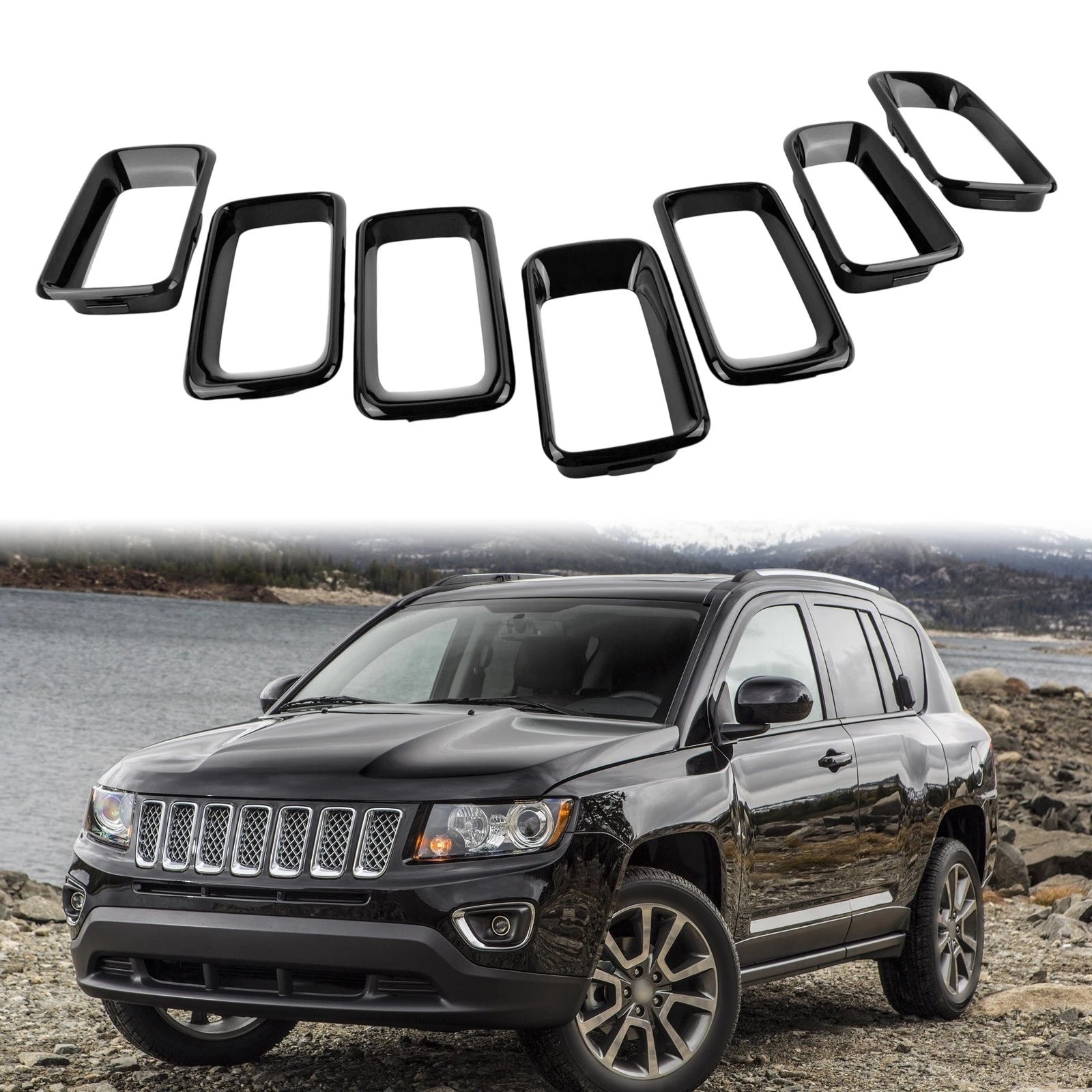 Grille Trim Insert for Jeep Compass (2017–2023)