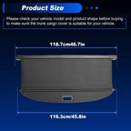 Cargo Cover for BMW X3 Retractable Trunk Shield Shade Black (2025-2026)