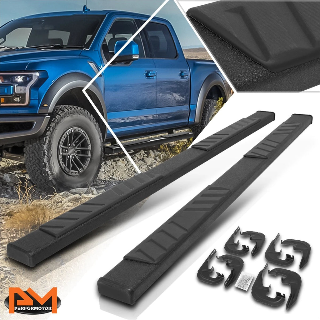 5" Side Step Nerf Bar Running Boards for Silverado/Sierra Crew Cab (2019–2024)