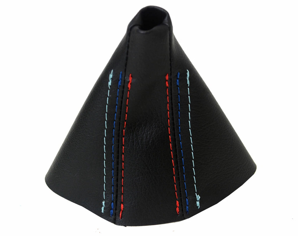 Leather Automatic Shift Boot Cover for BMW E38 (1995–2001) Black M Stitch