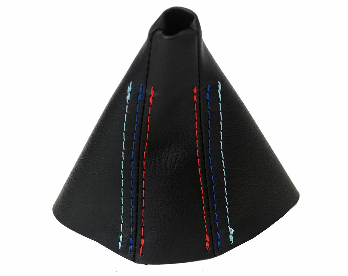 Leather Automatic Shift Boot Cover for BMW E38 (1995–2001) Black M Stitch