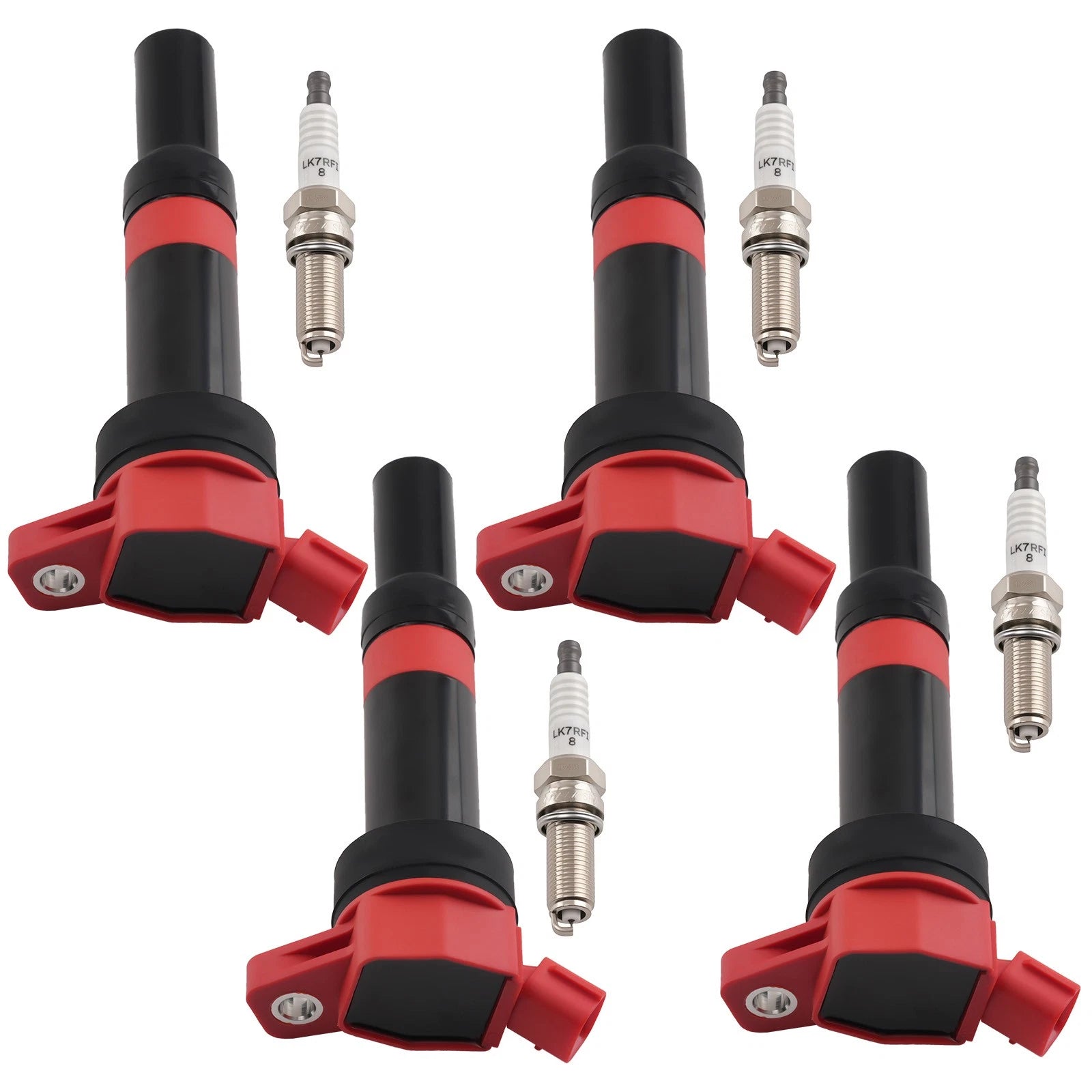 4X Ignition Coil & Spark Plug for Hyundai Elantra L4 1.8L 2.0L (2012–2016) UF651