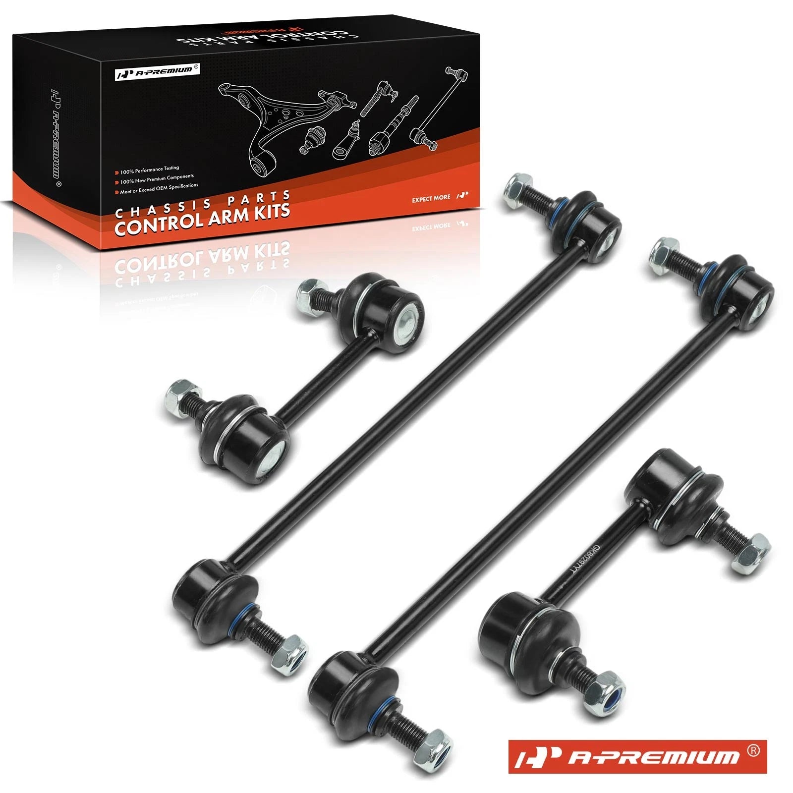 4x Front & Rear Side Sway Bar Link for Toyota RAV4 (2001–2005)