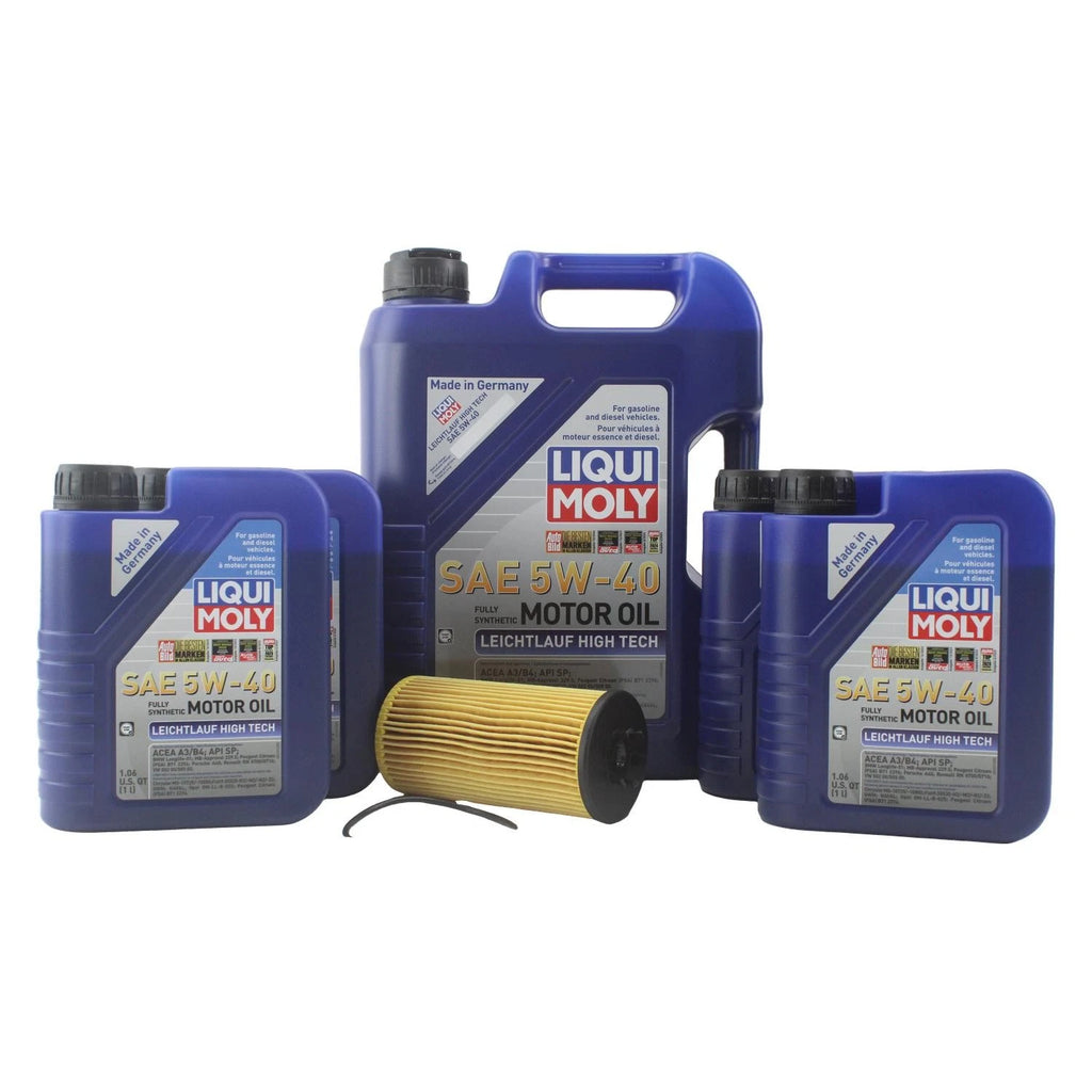 Oil Change Kit for Audi BHF/BNK (9L Liqui Moly 5W-40)