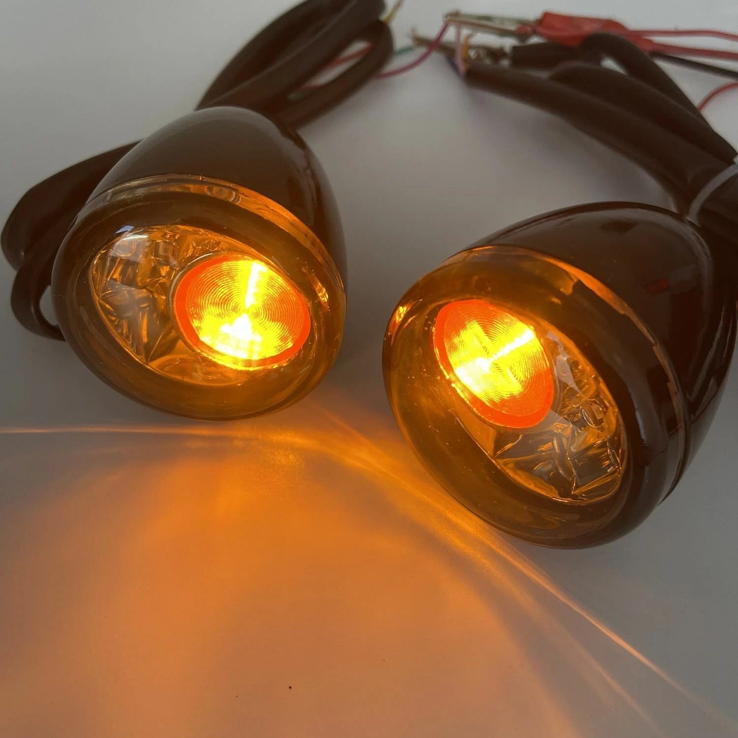 Front Black LED Running Brake Turn Signal Indicator Light for Harley XL 883 1200 (2004–2023)