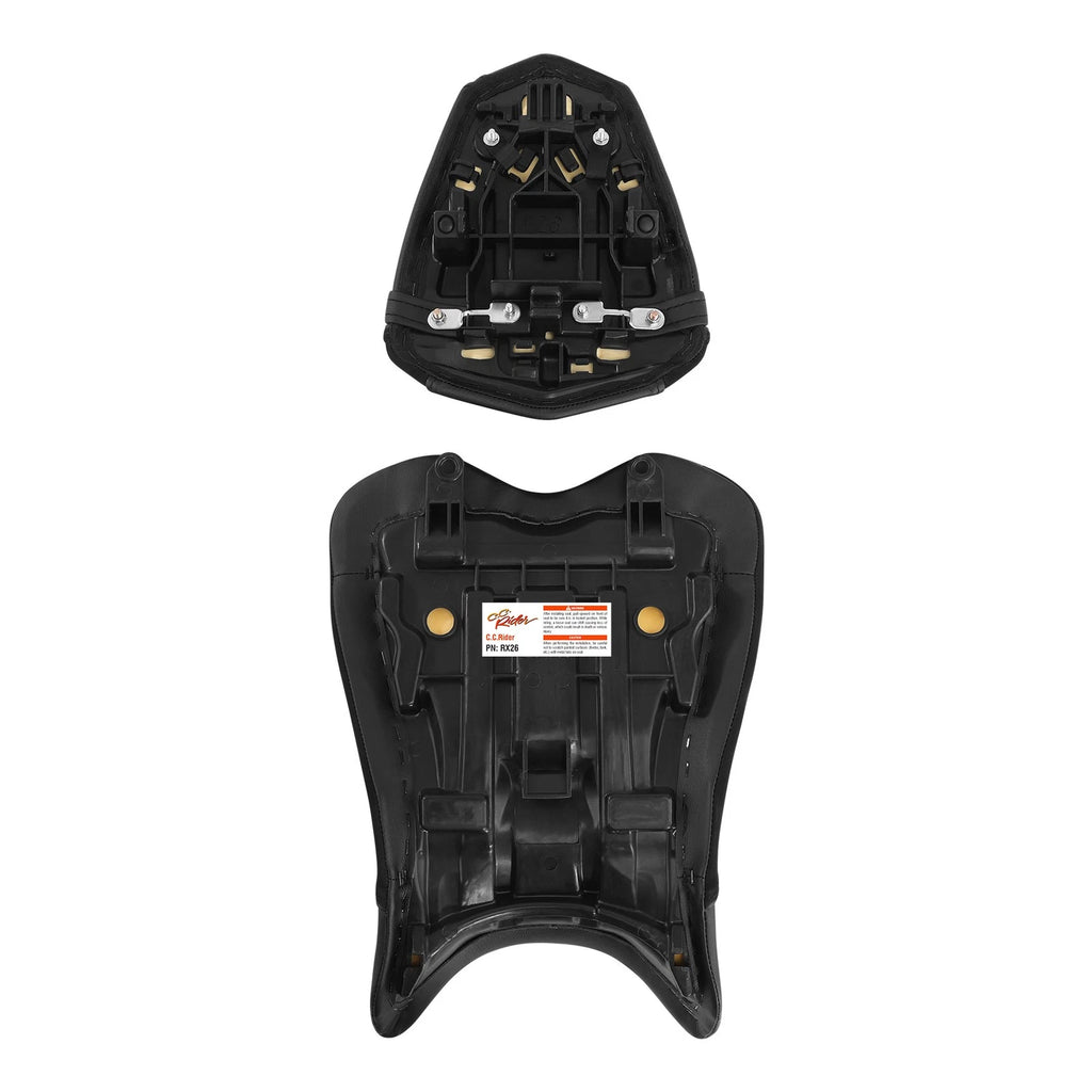 Driver Passenger Seat for Yamaha YZF R1 (2009–2014) Black