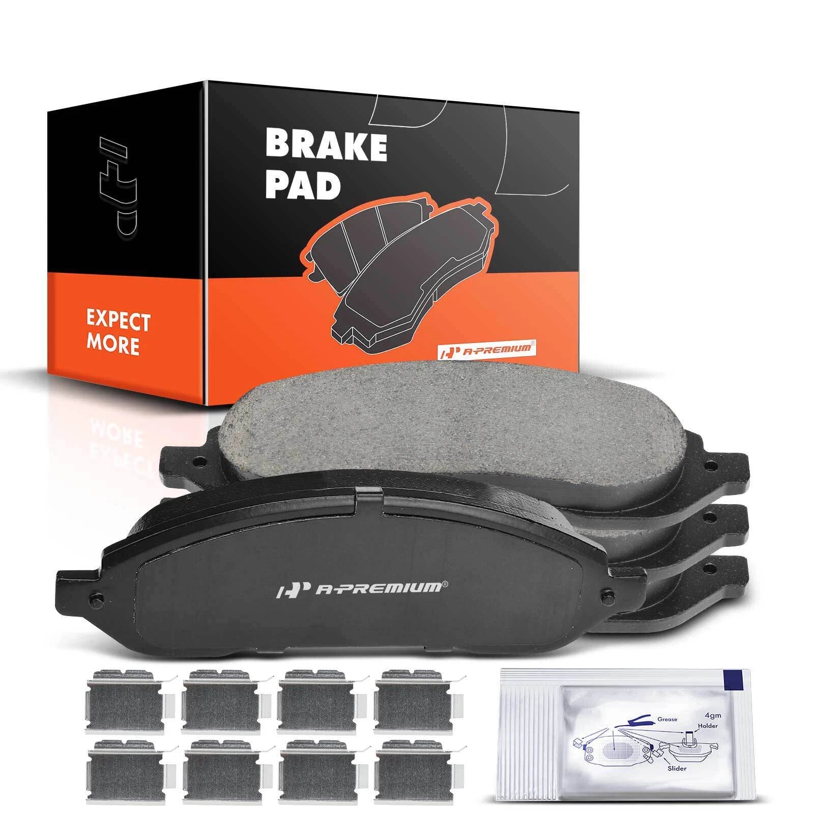 Set of 4 Front Ceramic Brake Pads for Ford Freestar Mercury Monterey (2004–2007)