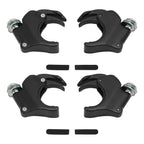 4 x 49mm Windshield Clamps Black for Harley Dyna, V Rod, Sportster