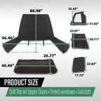 Soft Top with Tinted Windows for Jeep Wrangler YJ (1987–1995)