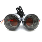 Front Chrome LED Running Brake Turn Signal Indicator Light for H-D XL883 1200 (1992–2017)