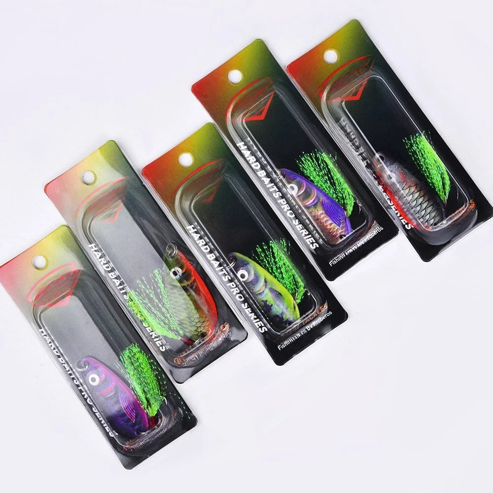 4.5cm Spoon Lure 11g Metal Vib Bait for Saltwater Bass Pike