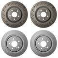 Brake Rotors Kit 350mm Front 320mm Rear for Mercedes C216 CL550 CL600 W221 S550