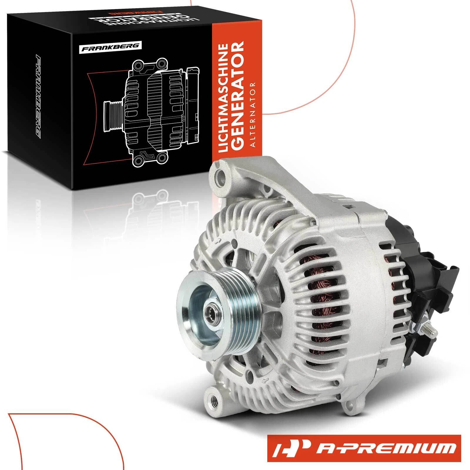 Alternator for BMW X5 (2009–2013) 220 Amp 12 Volt 6-Groove Pulley