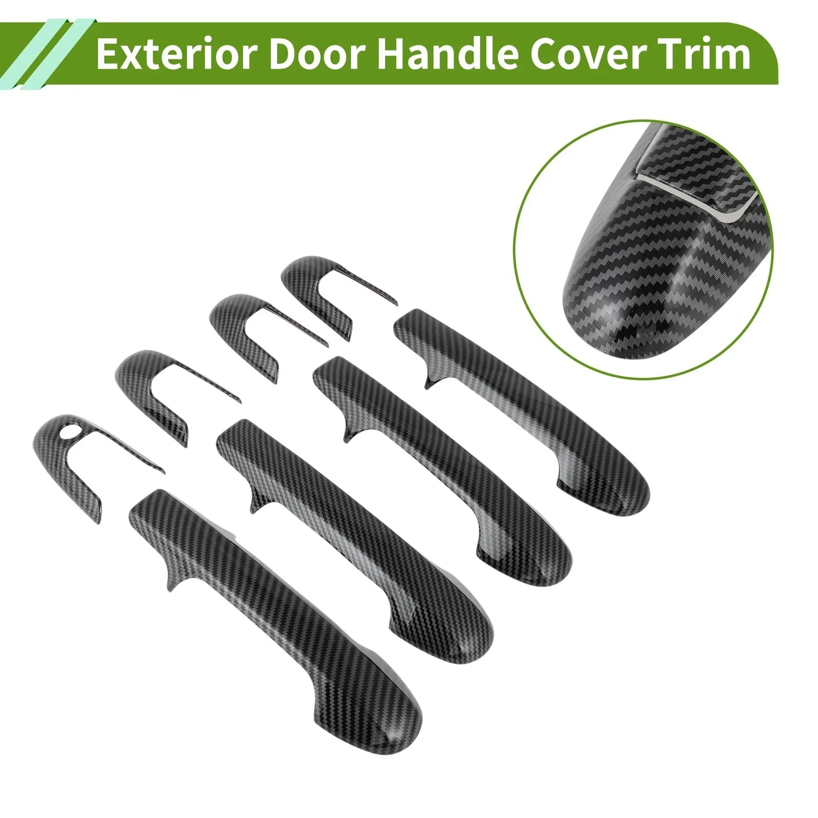 Exterior Handle Cover Trim for Honda Accord 7th Gen (2003-2007) Carbon Fiber