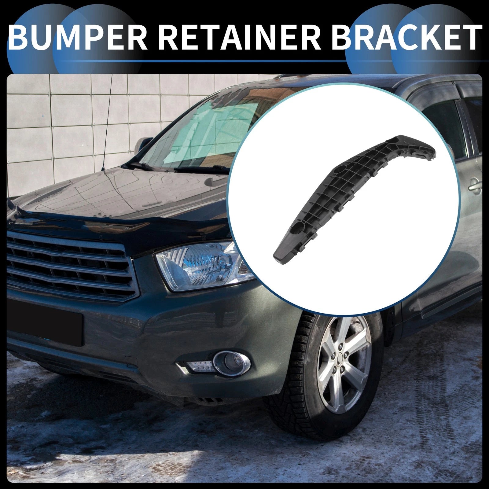 1pc Left Front Bumper Retainer Bracket No. 521460E050 for Toyota Highlander (2011–2013)