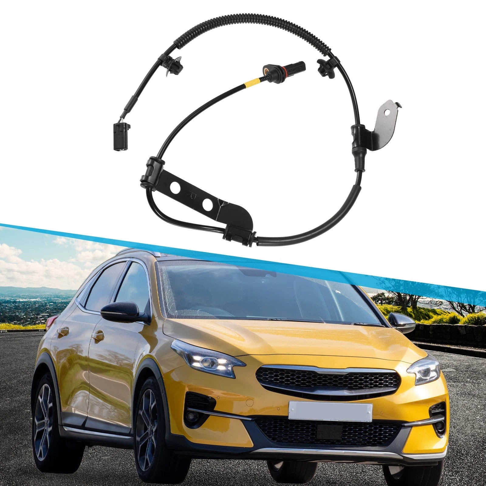 1 Pcs Rear Right ABS Wheel Speed Sensor for Kia Ceed (2006–2012) No. 599301H300