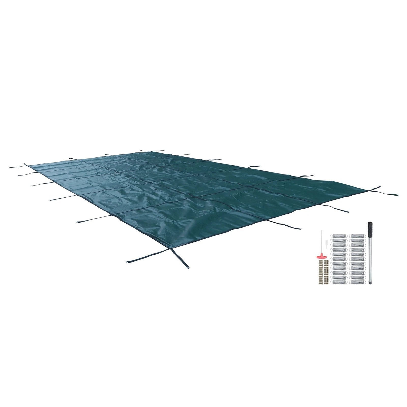 Inground Pool Cover for Rectangle Swimming Pool (Safety Mesh Solid)