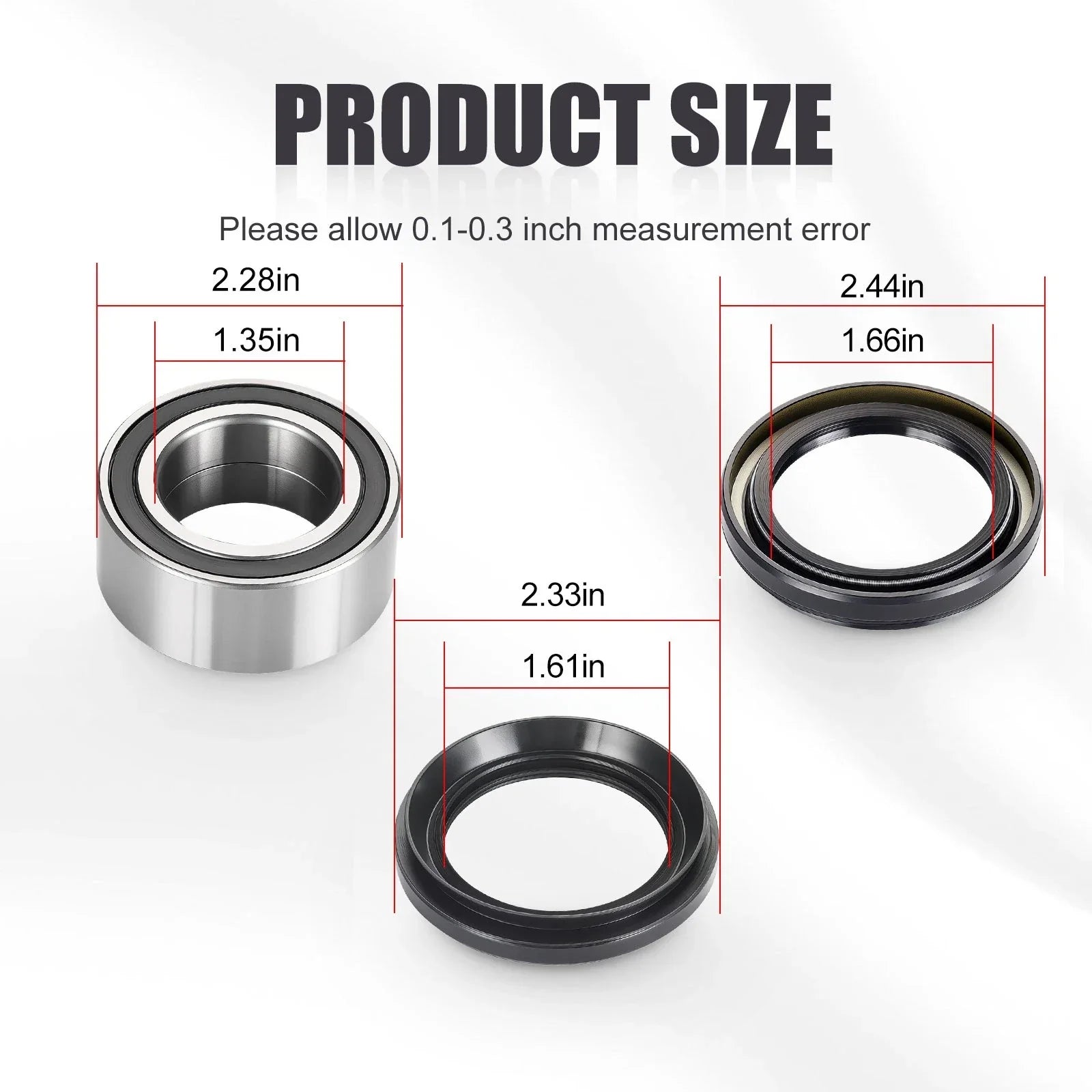 Rear Wheel Bearings & Seals Kit for Honda Rincon (2003–2005)