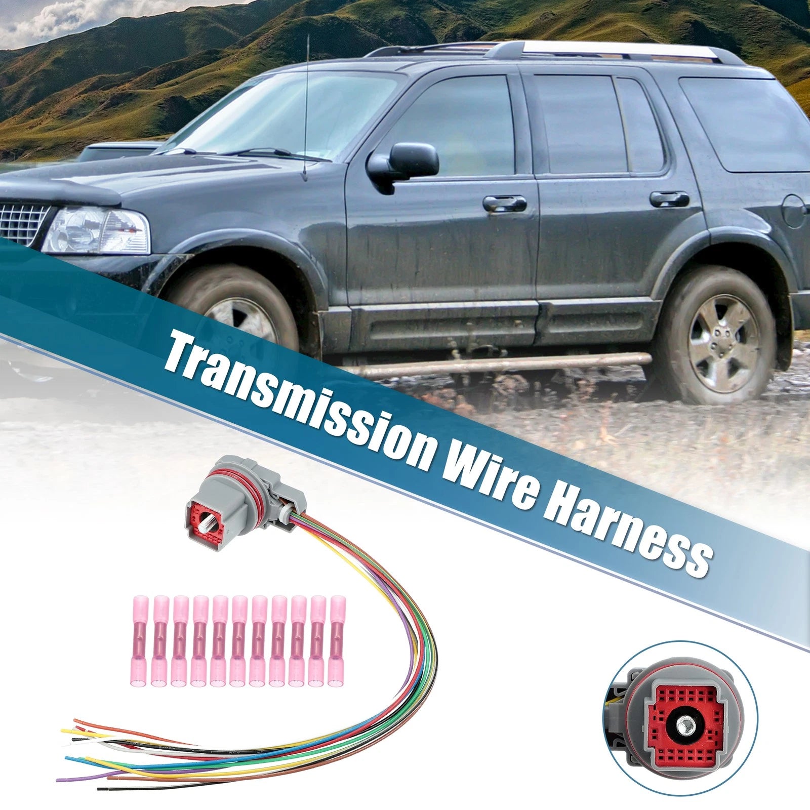 Set of 5R55W 5R55S 5R55N Wire Harness Pigtail Repair A46445A for Ford