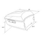 King Trunk for Harley Electra Glide 2014–2025 (Gauntlet Gray Metallic)