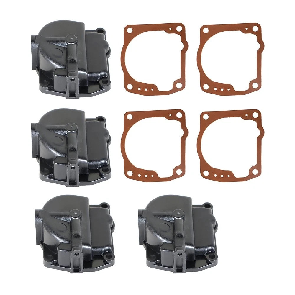 Set of 4 Carburetor Float Bowl Chambers for Johnson Evinrude