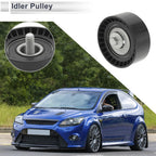 Drive Belt Idler Pulley for Ford Transit (2006–2014) No. 6C1Q19A216AA Black