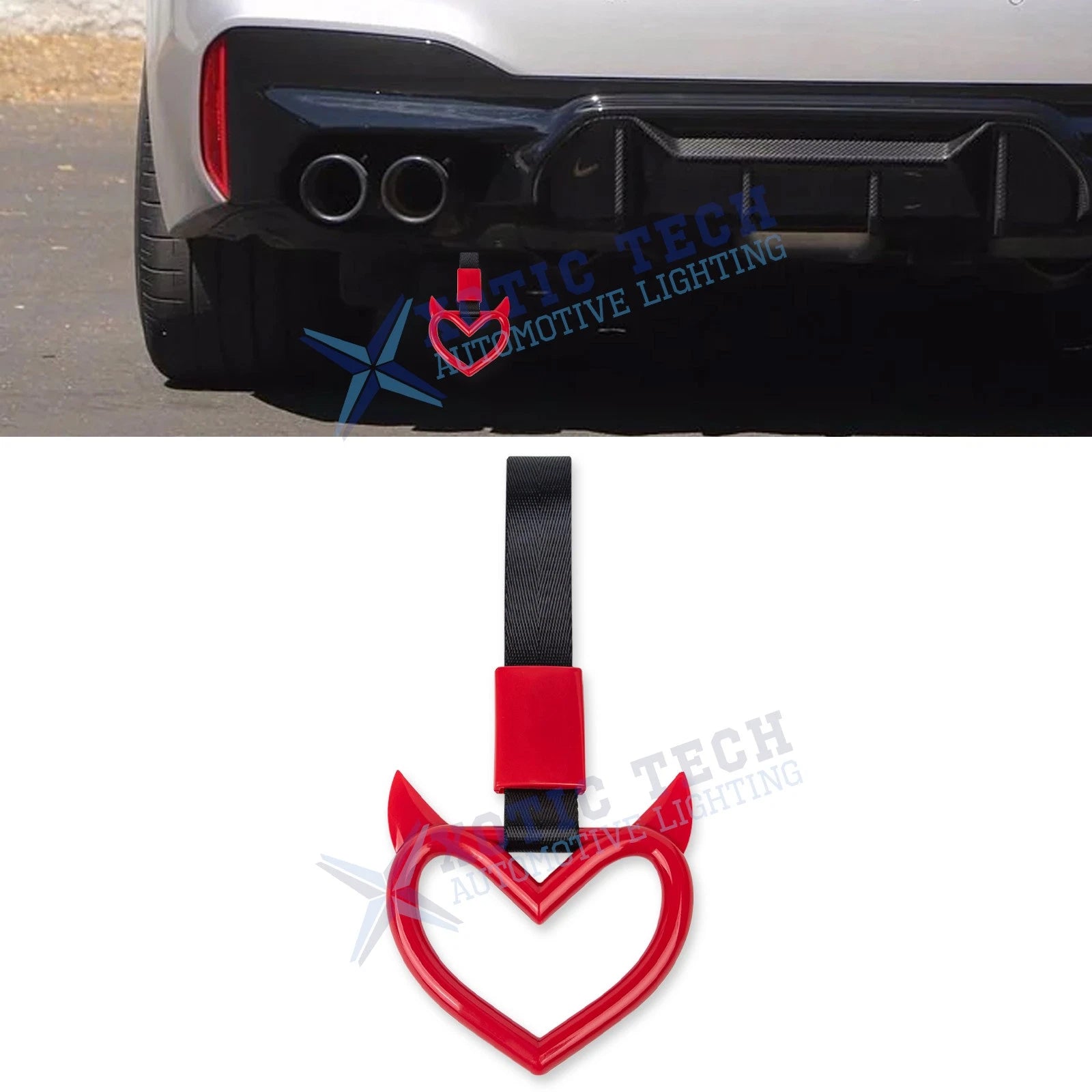 Devil Heart Japanese Car Warning Ring for Tsurikawa Hanger (2017–2024)
