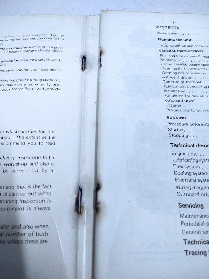 Instruction Book for Volvo Penta Aquamatic 2388B