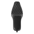 Driver Passenger Seat for Harley Dyna Fat Bob Street Bob (2006–2017) 16" Black