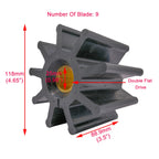 Flexible Impeller Kit for Caterpillar Jabsco 9Y5427 7E-3022 (Fits 18786-0001)