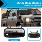Chrome Front Right Outer Door Handle for Toyota Hilux (1988–1997)