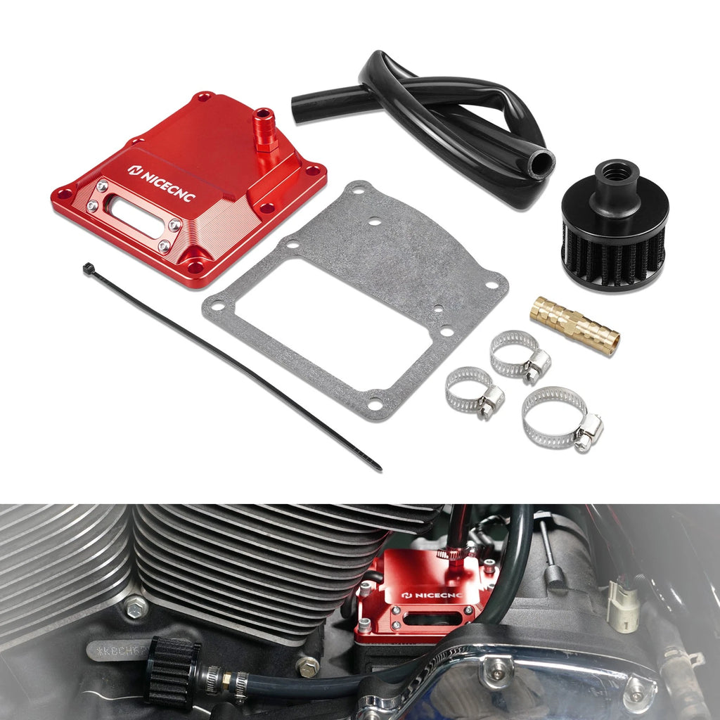 Transmission Top Cover Kit with Air Filter for Harley Fat Boy FLFB 107 FLFBS 114