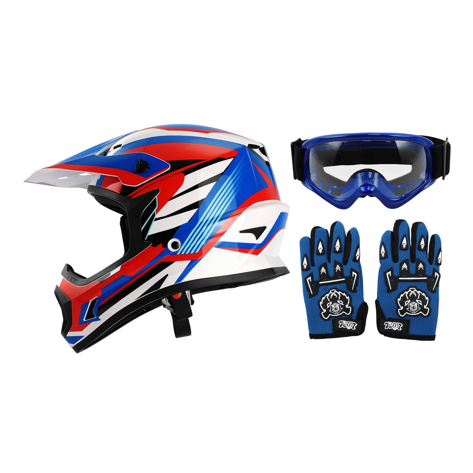 Youth Motocross Full Face Helmet for Dirt Bike ATV UTV