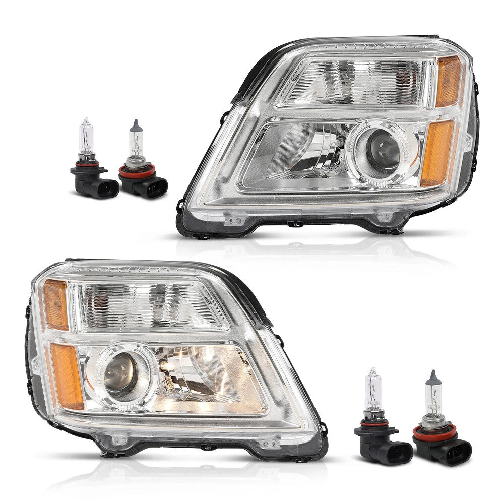 Set of 2 Halogen Headlights Assembly for GMC Terrain (2010–2015)
