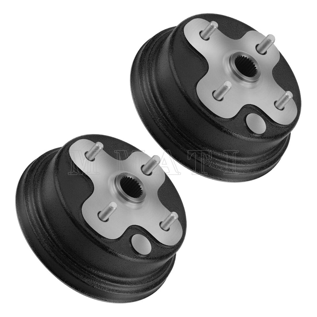 2pcs Brake Drums for Yamaha Timberwolf 250 4x4 (1994–2000) YFB250FW