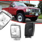 Clear Lens Front Side Marker Corner Lights for Toyota Pickup 4Runner (1984–1986)
