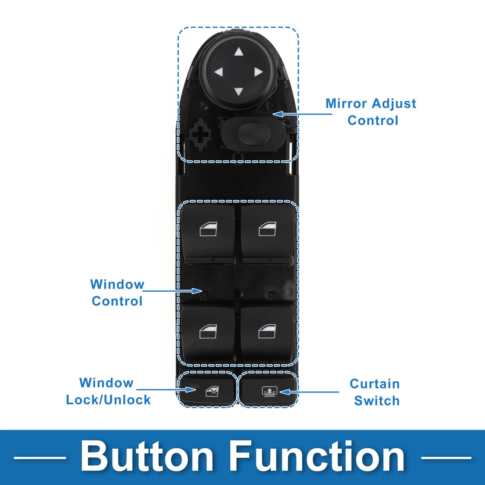 Power Window Switch for BMW 528i (2008–2010) No. 61319122112